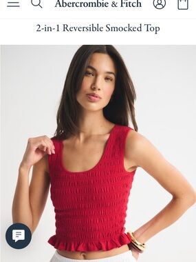 Abercrombie red top